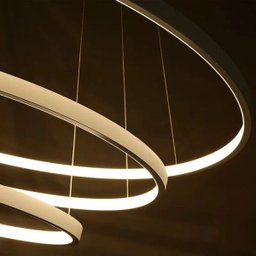 Pendente Rings Birdie Anéis Dourado Led 39W 3000K Bivolt KW002G Bella - 2