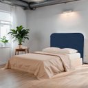 Ver imagem 2 de Cabeceira Casal Queen Estofada para Cama Box Lizza Veludo Azul Marinho