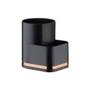 Ver imagem 1 de Organizador de Pia Porta Detergente Eleganza Preto com Rose Gold