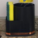 Ver imagem 2 de Organizador de Pia Porta Detergente Eleganza Preto com Rose Gold