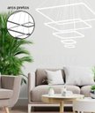 Ver imagem 2 de Pendente 5 Módulos Preto Led Externo 240w 3000k Bivolt Paris Luz