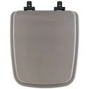 Ver imagem 1 de Assento Sanitário MDF Soft Close Boss Stone (Cinza Fosco) para Vaso Incepa com Ferragem Preta