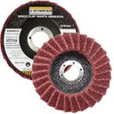 Ver imagem 1 de Disco Flap com Manta 4.1/2" Media Vermelha Ideal para Desbaste Lixar Polir Aço Aluminio Metais - Sta