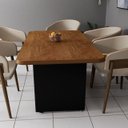 Ver imagem 2 de Mesa para Sala de Jantar Cozinha Retangular 6 Lugares Tampo Mdf