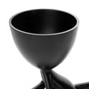 Ver imagem 3 de Vaso Bob Robert Plant Deitado Em Poliresina Preto 13x14x10cm