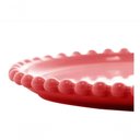 Ver imagem 2 de Prato Porcelana Coração Beads Vermelho Bon Gourmet 25 Cm