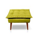 Ver imagem 7 de Kit C-2 Poltronas Opala + 01 Puff Opala Elegante Suede Amarelo