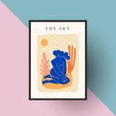 Ver imagem 1 de Quadro Arte Matisse - The Sky 45x34cm:moldura Branca