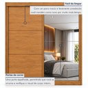Ver imagem 7 de Guarda Roupa Casal 2 Portas de Correr Flex 3 Gavetas e Espelhos 151,5cm Mali 100% MDF