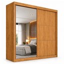Ver imagem 2 de Guarda Roupa Casal 2 Portas de Correr Flex 3 Gavetas e Espelhos 151,5cm Mali 100% MDF