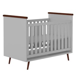Berço Mini Cama Retrô Melinda Cinza - PR Baby - 1