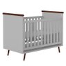 Berço Mini Cama Retrô Melinda Cinza - PR Baby - 1