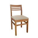 Ver imagem 4 de Kit 6 Cadeiras para Sala de Jantar Rústicas com Assento em Corino Madeira Maciça Diamante Bege/Marrom