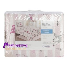 Kit Colcha Solteiro Infantil Patchwork 2 Pçs Menino e Menina - Meninas Radical - 5