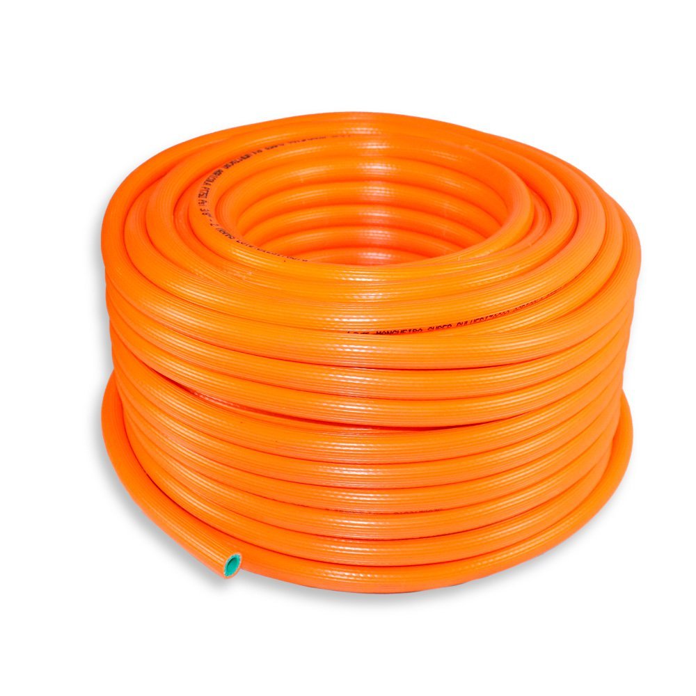 Mangueira Agrícola Laranja 3/8 Pol 2 Tramas 750 Libras 90m - 1