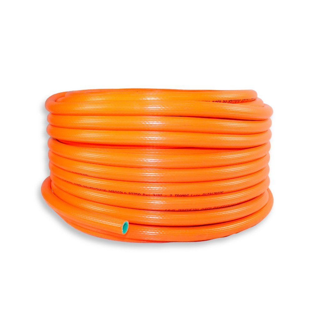 Mangueira Agrícola Laranja 3/8 Pol 2 Tramas 750 Libras 90m - 2