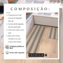 Ver imagem 5 de Tapete Cozinha Jogo 2 Peças Passadeira 1,30m X 0,45m Capacho 0,65m X 0,45m Antiderrapante Rústico