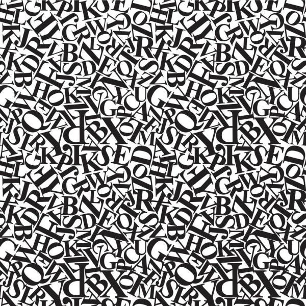 Papel de Parede Adesivo - Letras - 019ppd - 2