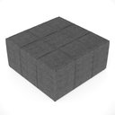 Ver imagem 6 de Puff Decorativo para Sala de Estar Quadrado Milano 90x90cm W01 Linho Cinza Escuro - Lyam Decor