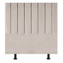 Ver imagem 1 de Cabeceira Estofada Cama Box Solteiro 90 Cm Mavie Linho:bege