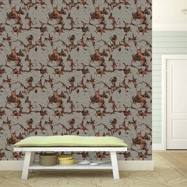 Papel de Parede Adesivo - Reboco - 040ppp - 1