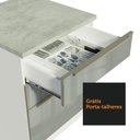 Ver mais imagens de Armário de Cozinha Completa 240cm Branco/Cinza Lux Madesa 02