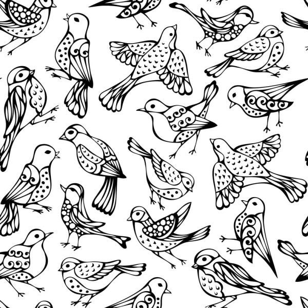 Papel de Parede Adesivo - Passarinhos - 063pps - 2