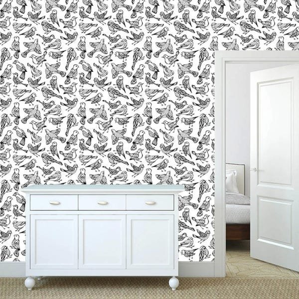 Papel de Parede Adesivo - Passarinhos - 063pps - 1