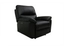 Ver imagem 1 de Poltrona do Papai de Couro Genova Power Touch Preto Pigmentado - Mempra