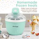 Ver imagem 3 de Elite Gourmet Máquina de Sorvete Elétrica 1qt com Tigela Freezável (menta)