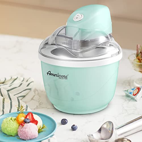 Elite Gourmet Máquina de Sorvete Elétrica 1qt com Tigela Freezável (menta) - 6