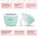 Ver imagem 2 de Elite Gourmet Máquina de Sorvete Elétrica 1qt com Tigela Freezável (menta)