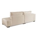 Ver imagem 5 de Sofá Modular Isa 3 Lugares com Chaise 230cm Bege Claro Linho com Almofada Solta
