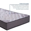 Ver imagem 3 de Colchão de Solteiro 88x188x14cm D28 Cosmos Colchoarte Cinza