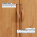 Ver imagem 7 de Guarda-Roupa Casal 6 Portas 6 Gavetas com Espelho e Pés MDF 270cm Suavitá Amêndoa Clean