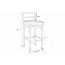 Ver imagem 2 de Kit 6 Banquetas Sala Jantar Sofia 1bmm006ca Premium Madeira Maciça 6 Un Carvalho/boucle Bege -