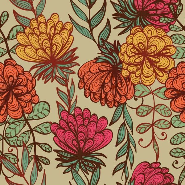 Papel de Parede Adesivo - Flores - 044ppf - 2