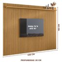 Ver imagem 4 de Painel Ripado Grande TV Até 75 Polegadas 1.8 Cumaru Veridian Shop JM