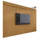Ver imagem 2 de Painel Ripado Grande TV Até 75 Polegadas 1.8 Cumaru Veridian Shop JM