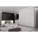 Ver imagem 1 de Guarda Roupa Casal 6 Portas 8 Gavetas - Himalaia-branco - Móveis Novo Horizonte