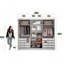 Ver imagem 6 de Guarda Roupa Casal 6 Portas 8 Gavetas - Himalaia-branco - Móveis Novo Horizonte