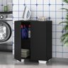 Armário Lavanderia com 2 Portas Multimóveis MP5023 Preto/Branco - 1
