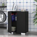 Ver imagem 1 de Armário Lavanderia com 2 Portas Multimóveis MP5023 Preto/Branco