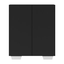 Armário Lavanderia com 2 Portas Multimóveis MP5023 Preto/Branco - 5