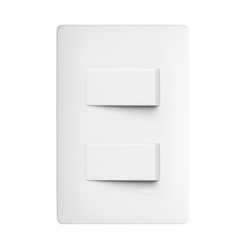2 INTERRUPTORES SIMPLES 16A/250V~ DISTANCIADOS HABITAT FAME
