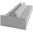 Ver imagem 6 de Sofá Ilha Modular para Sala 342cm com Puff Dublin K01 Veludo Cinza - Lyam Decor