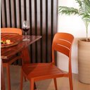Ver imagem 7 de Jogo 4 Cadeiras Tramontina Amélia Terracota Área Gourmet