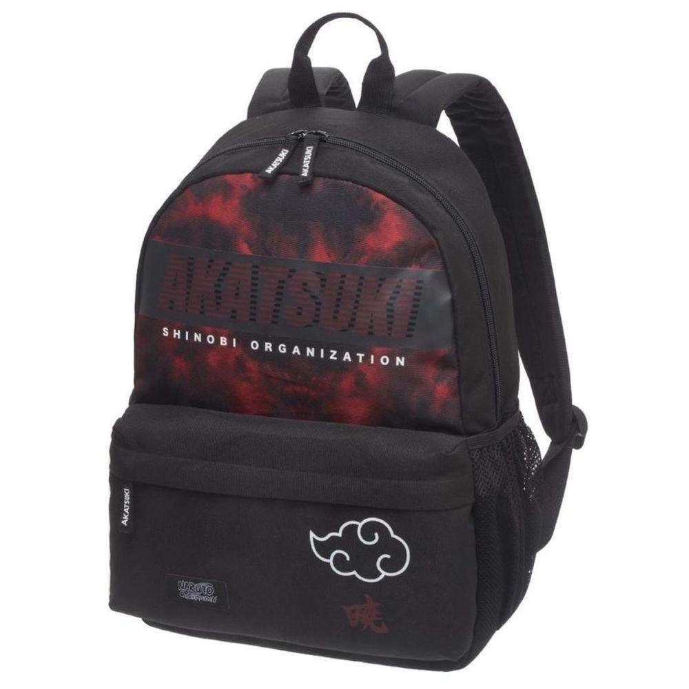 Mochila Costas Infantil Menino Naruto Shippuden Akatsuki Shinobi Pacific - 1
