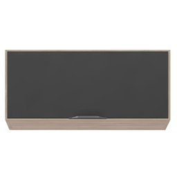 Armário Aéreo para Cozinha Firenze 1 Porta Avena Grafito - Demóbile - 2