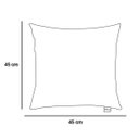 Ver imagem 2 de Capa para Almofada Tecido Estampado Floral Bege D01 - D'Rossi